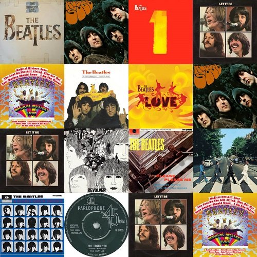 Постер к The Beatles - 100 Remastered Greatest Hits (2012)