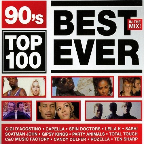 Постер к 90's Top 100 Best Ever In The Mix. 3CD (2010)
