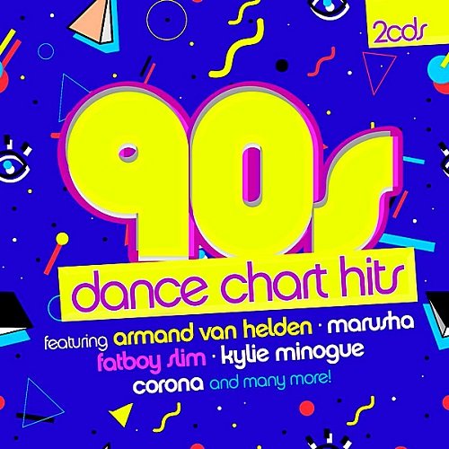 Постер к 90s Dance Chart Hits. 2CD (2018)