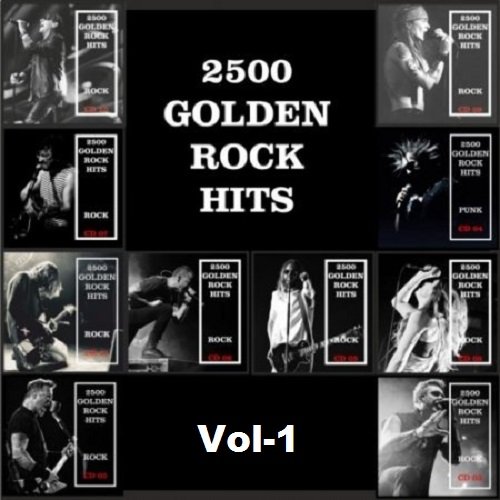 Постер к 2500 Golden Rock Hits. Vol-1 (2019)