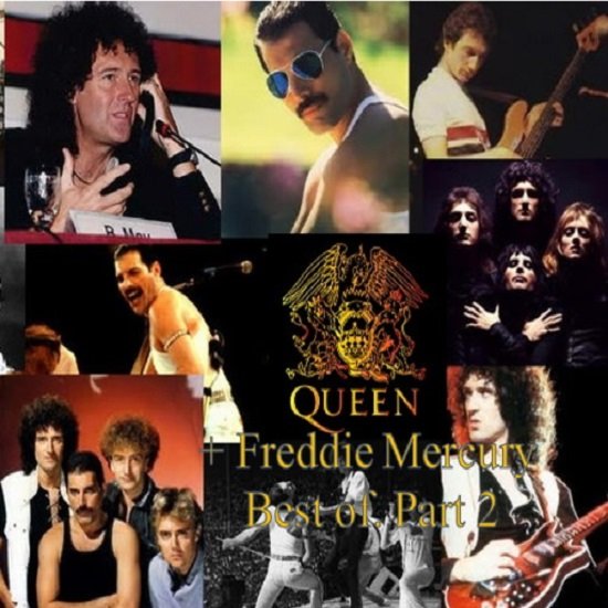 Постер к Queen + Freddie Mercury - Best of Vol-2 (2021)