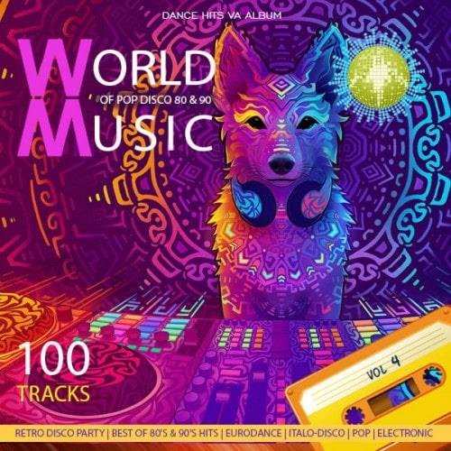 Постер к World of pop and disco Music of the 80s and 90s Vol 4 (2022)