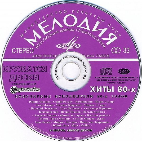 Постер к Кружатся диски - Хиты 80-х (2005)