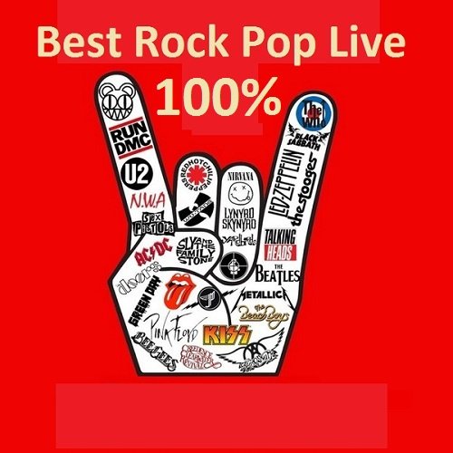 Постер к Best Rock Pop Live 100% (2022)