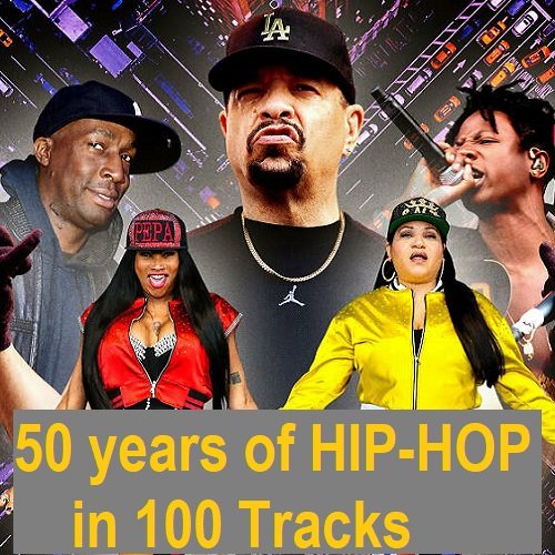 Постер к 50 Years of HIP-HOP in 100 Tracks (2023)