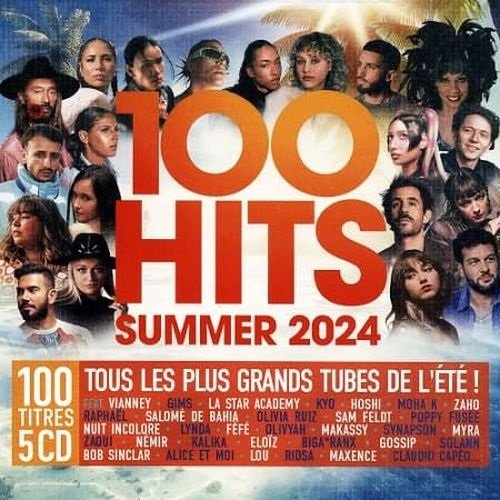 Постер к 100 Hits Summer 2024. 5CD (2024)
